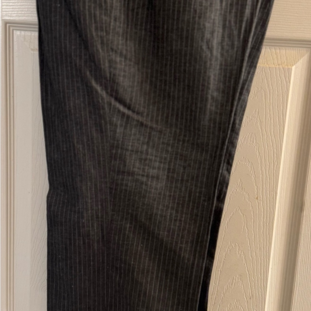 Express Men's Grey Pinstripe Suit Producer Pants